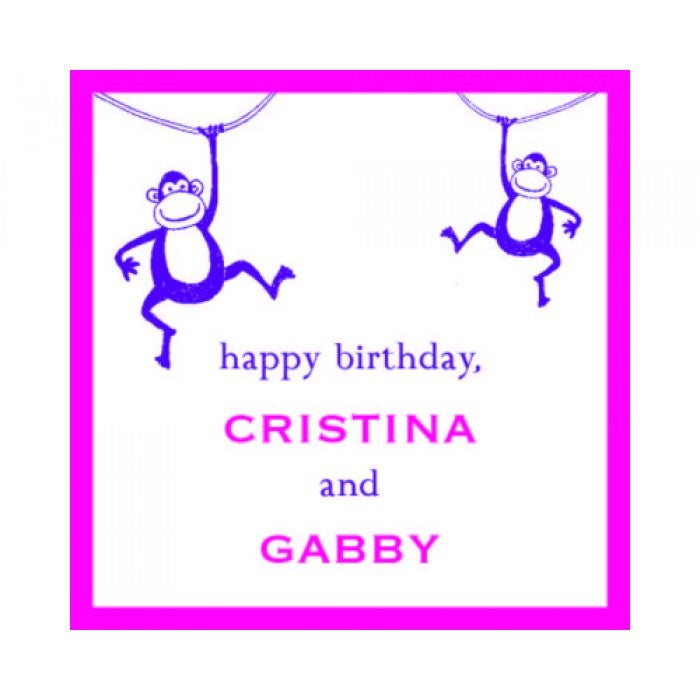monkey birthday gifts sticker