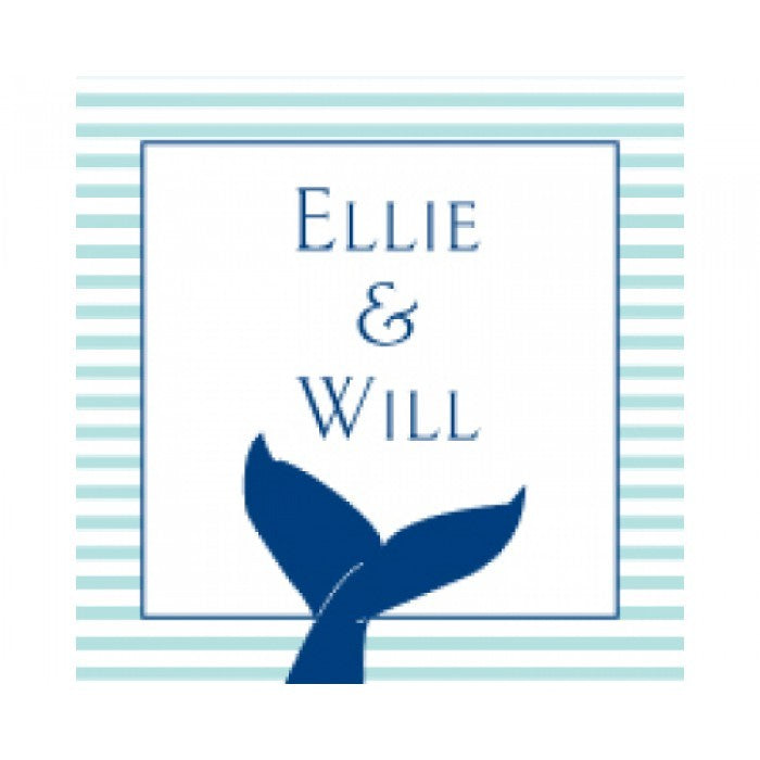 ellie & will invitation sticker
