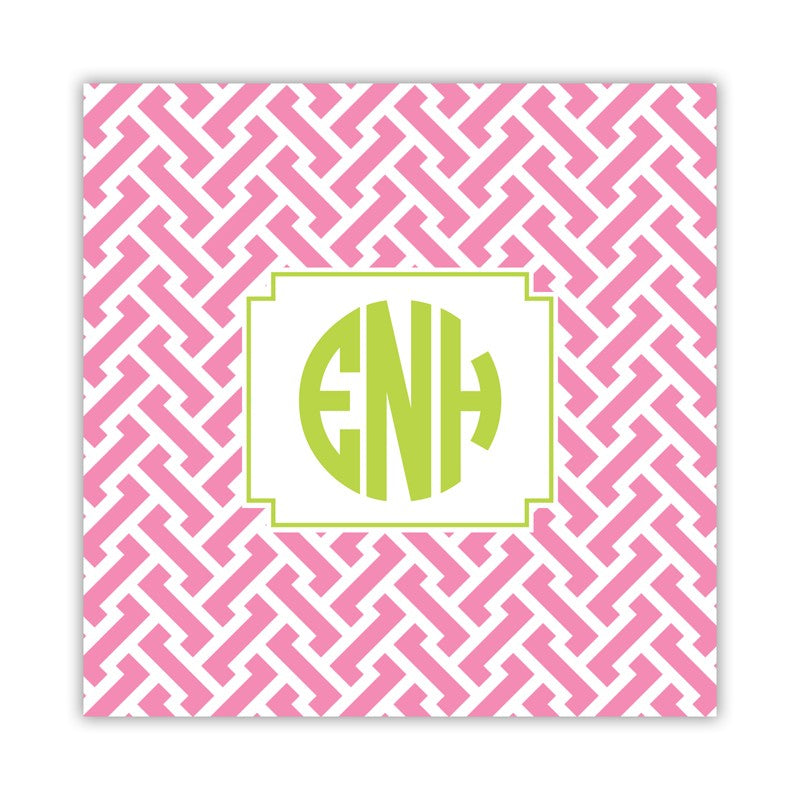 stella pink square paper coaster set of 50