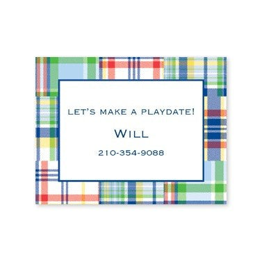 boatman geller madras patch blue calling card