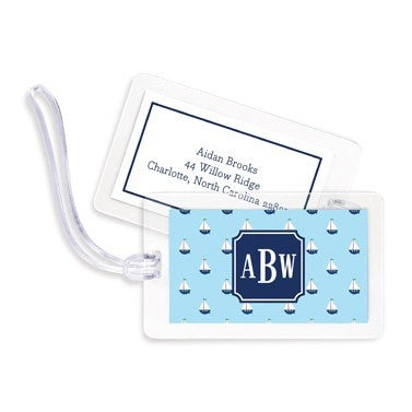 boatman geller little sailboat bag tags