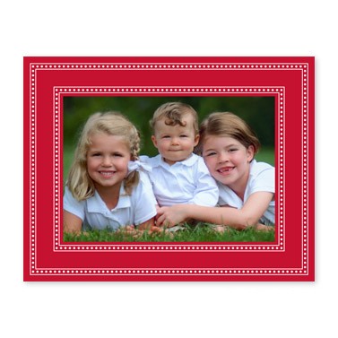boatman geller beaded red photocard
