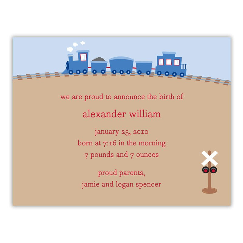 boatman geller train small flat notecard