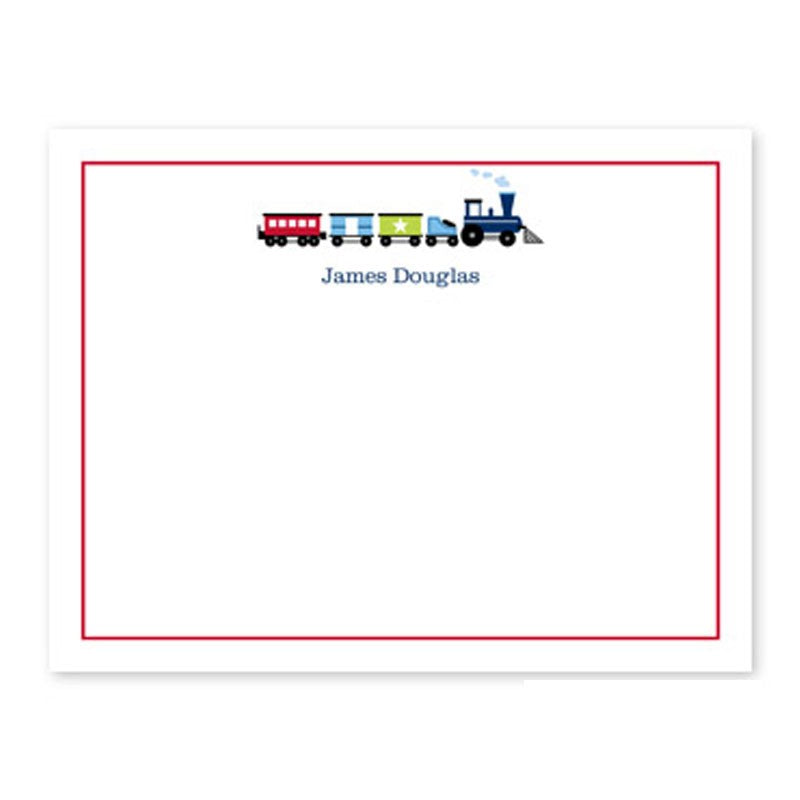 boatman geller choo choo train small flat stationery