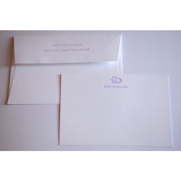 zoe frog kid's stationery