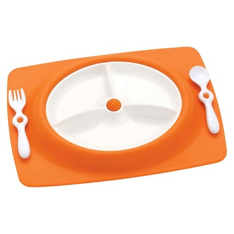 skip hop feeding mat - orange