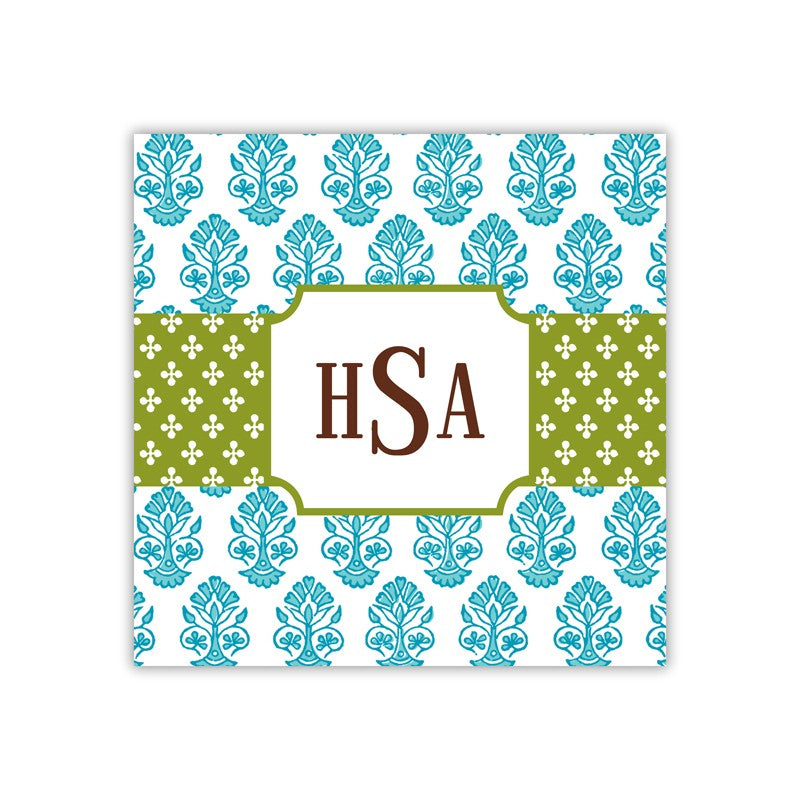 beti teal square paper coaster set of 50