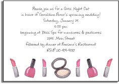 personalized invitations makeup madness