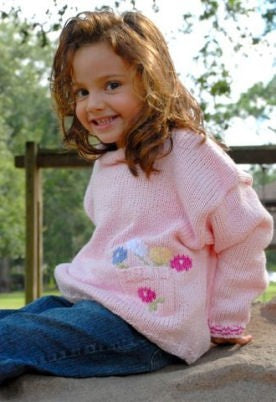posies cotton pocket sweater