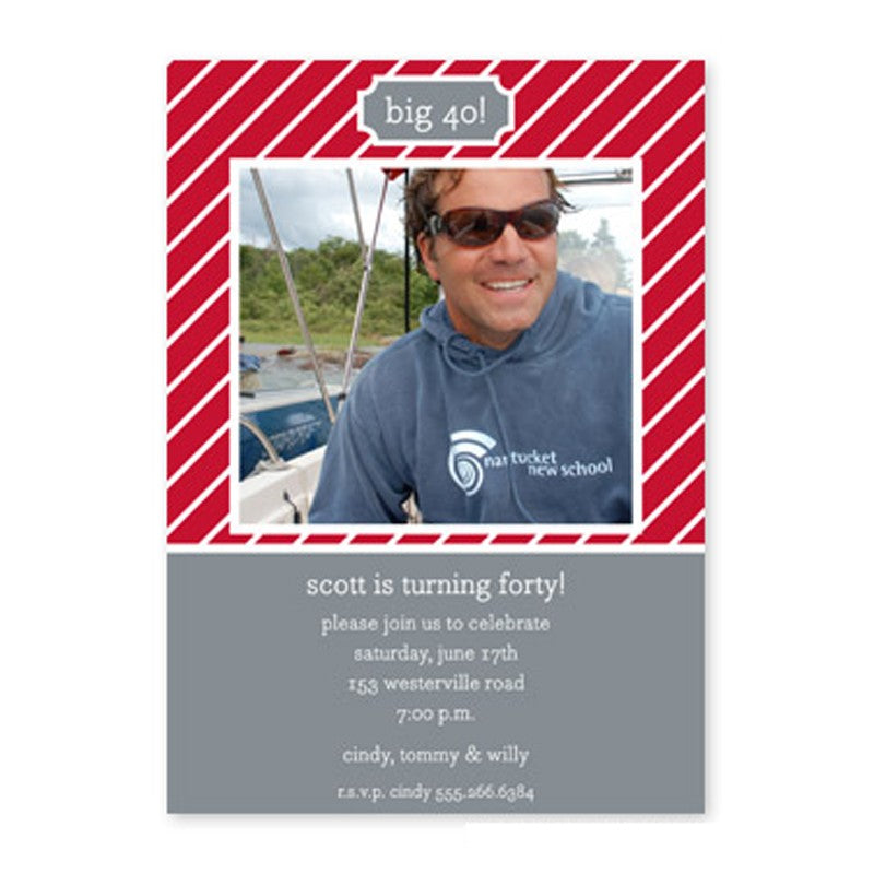 boatman geller kent stripe cherry flat photocard
