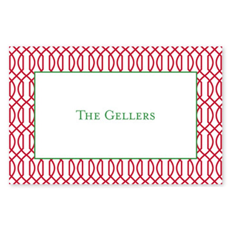 boatman geller trellis reverse cherry placemat