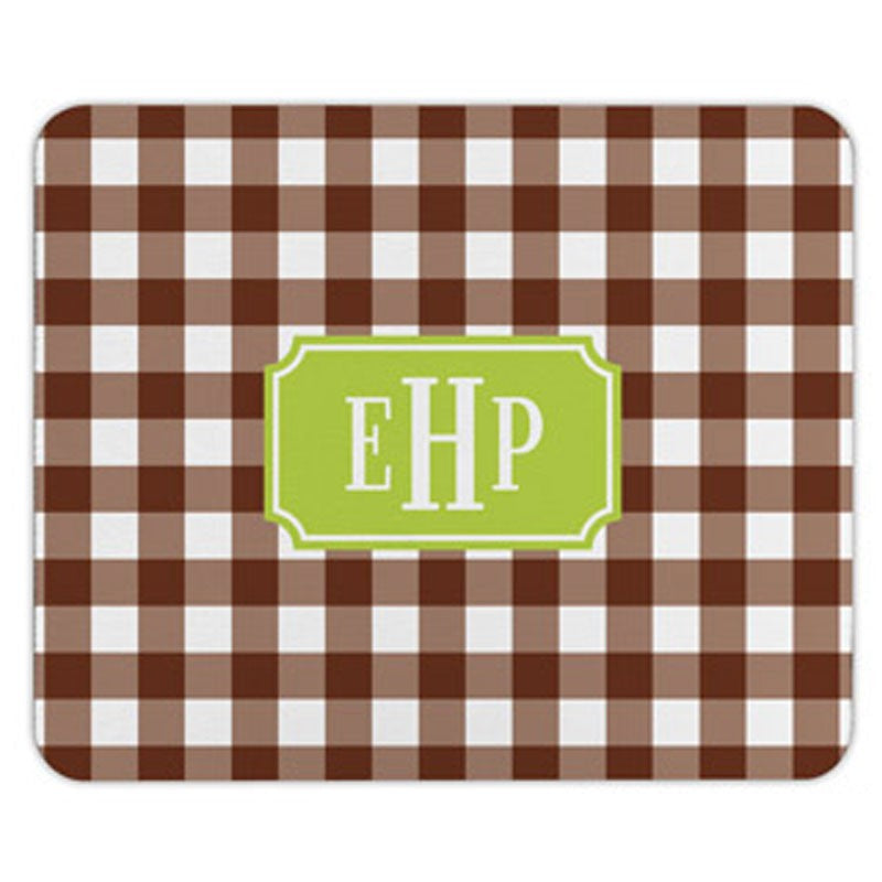 boatman geller classic check chocolate mouse pad