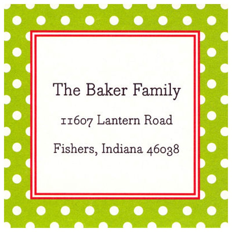 boatman geller polka dot lime sticker