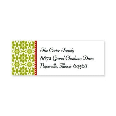boatman geller mosaic green address labels