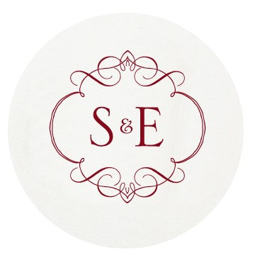 personalized letterpressed coasters m44 by haute papier