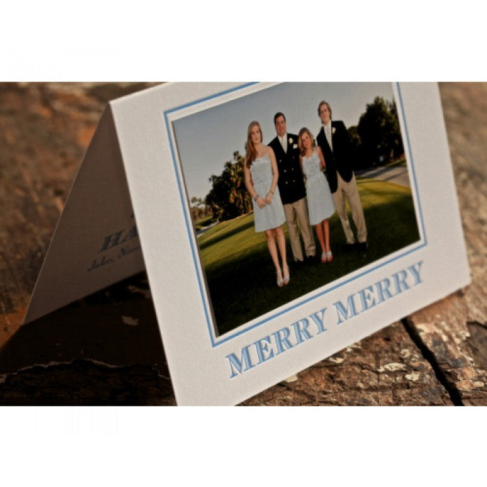 merry fold holiday card
