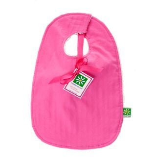 personalized hot pink bib