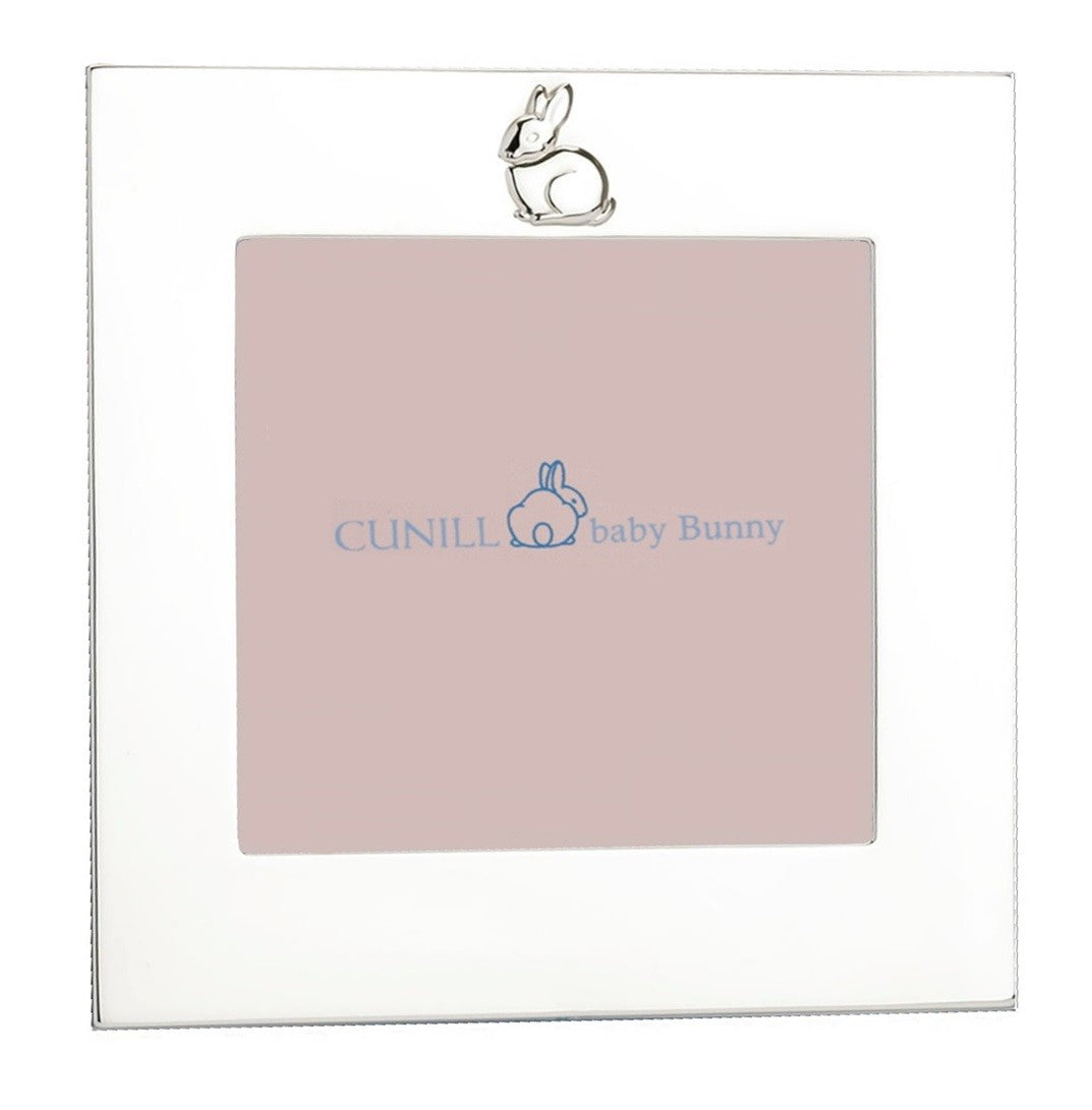 sterling silver pink bunny frame 4 x 4