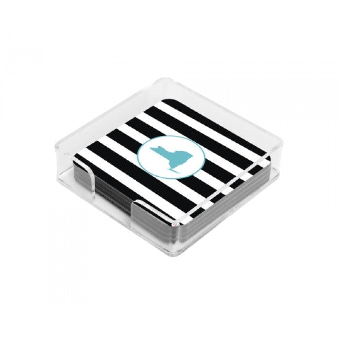 new york stripes coasters