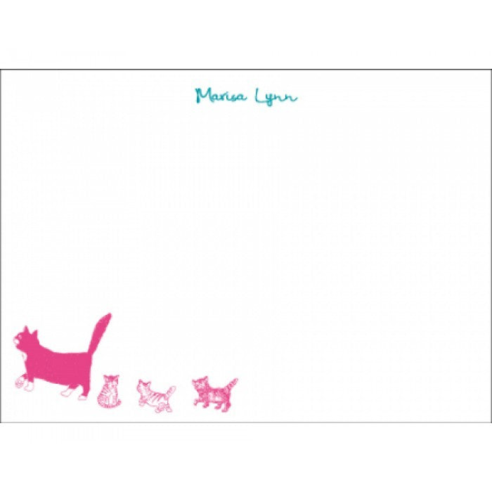 kitten family pet stationery