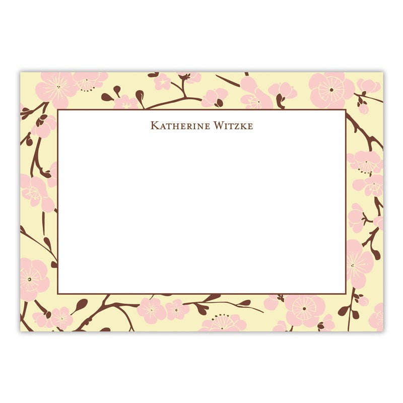 boatman geller blossom pink large flat notecard