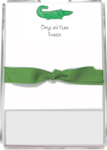 personalized memo sets green gator