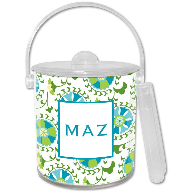 boatman geller suzani teal ice bucket