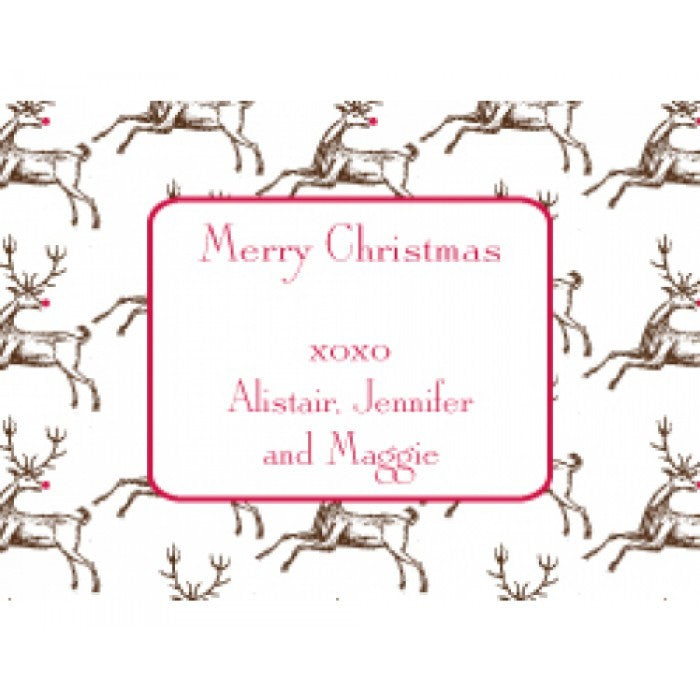 dancing deer holiday gift enclosures