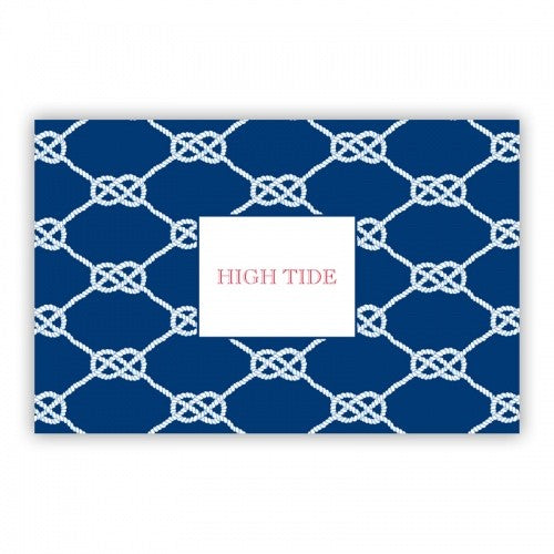 Nautical Knot Navy Large Lucite Tray Insert