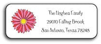 personalized address labels gerber daisy