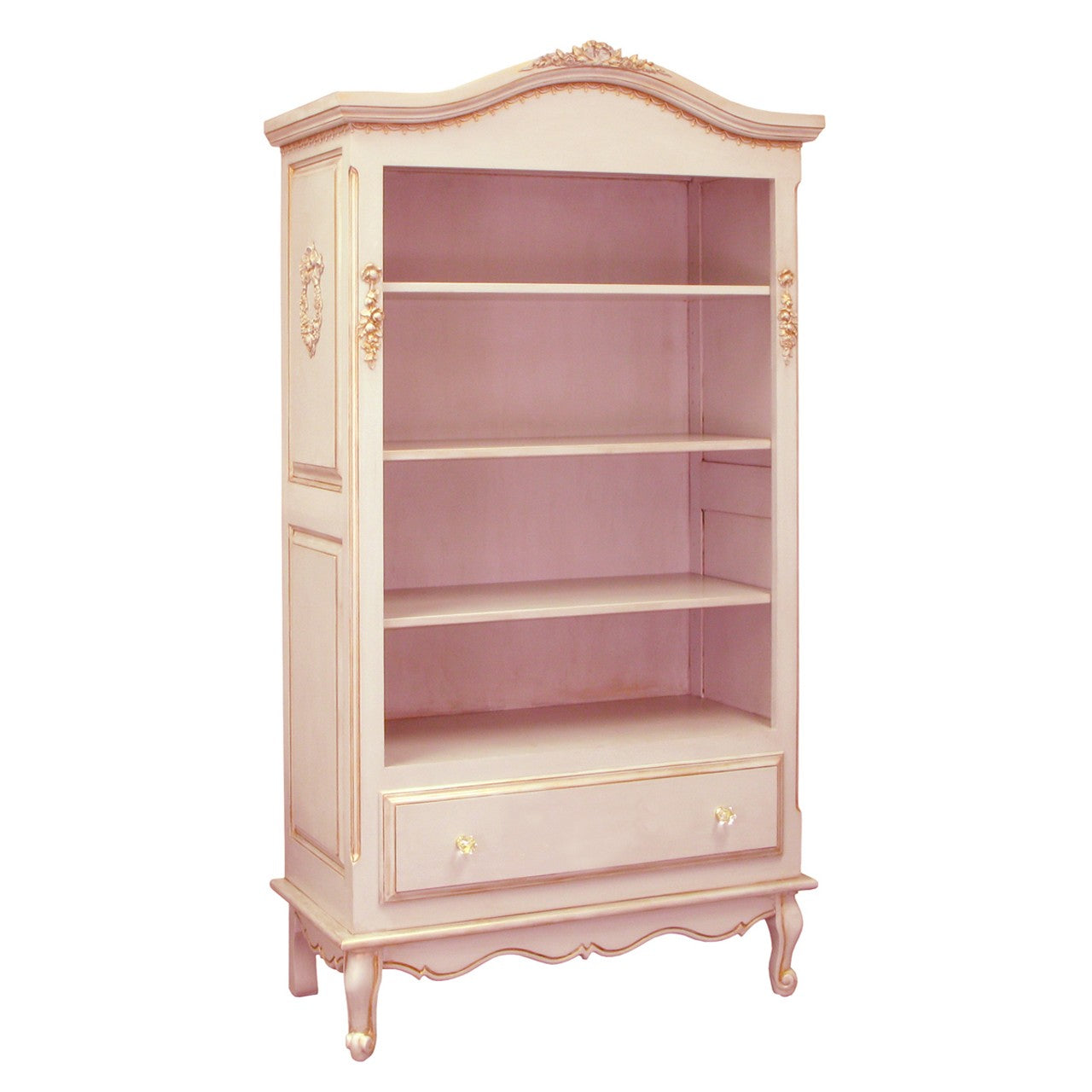 Tall French Bookcase Versailles Pink