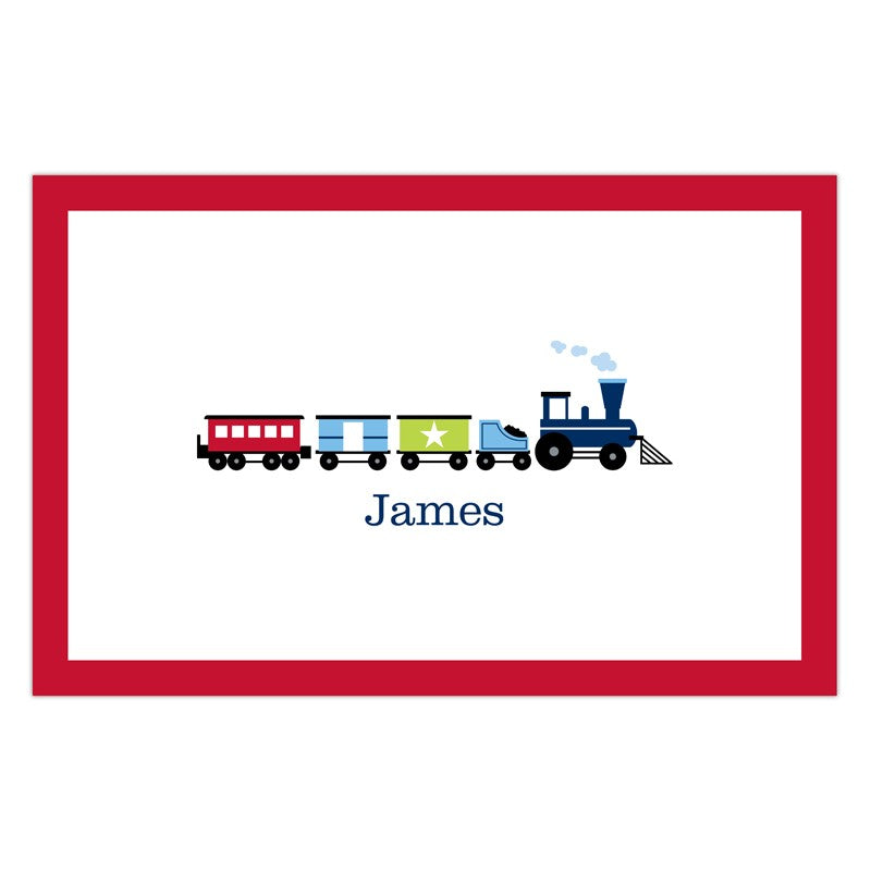boatman geller choo choo train disposable placemats