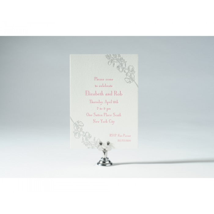 orchid engagement card