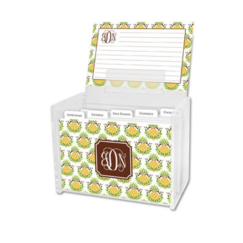 boatman geller zebra gray recipe box