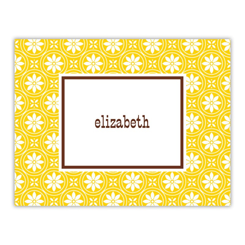 boatman geller medallion yellow foldover note