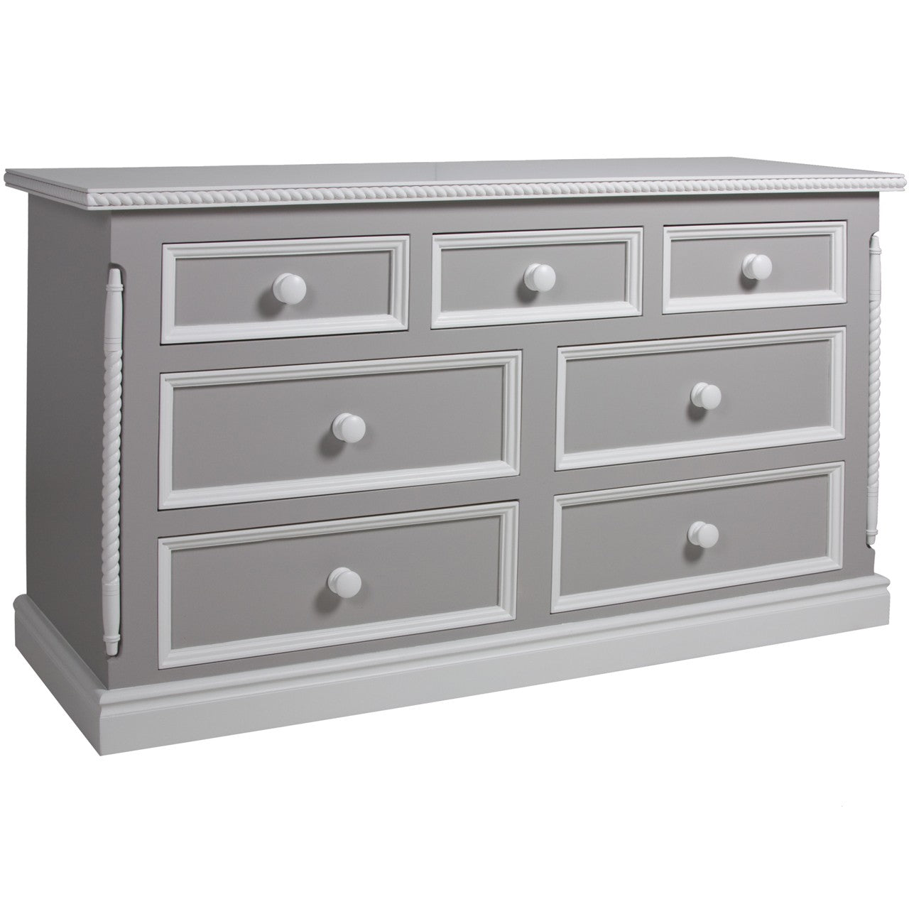 evan seven drawer dresser - dior grey
