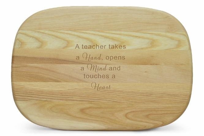 medium carving board - hand mind heart
