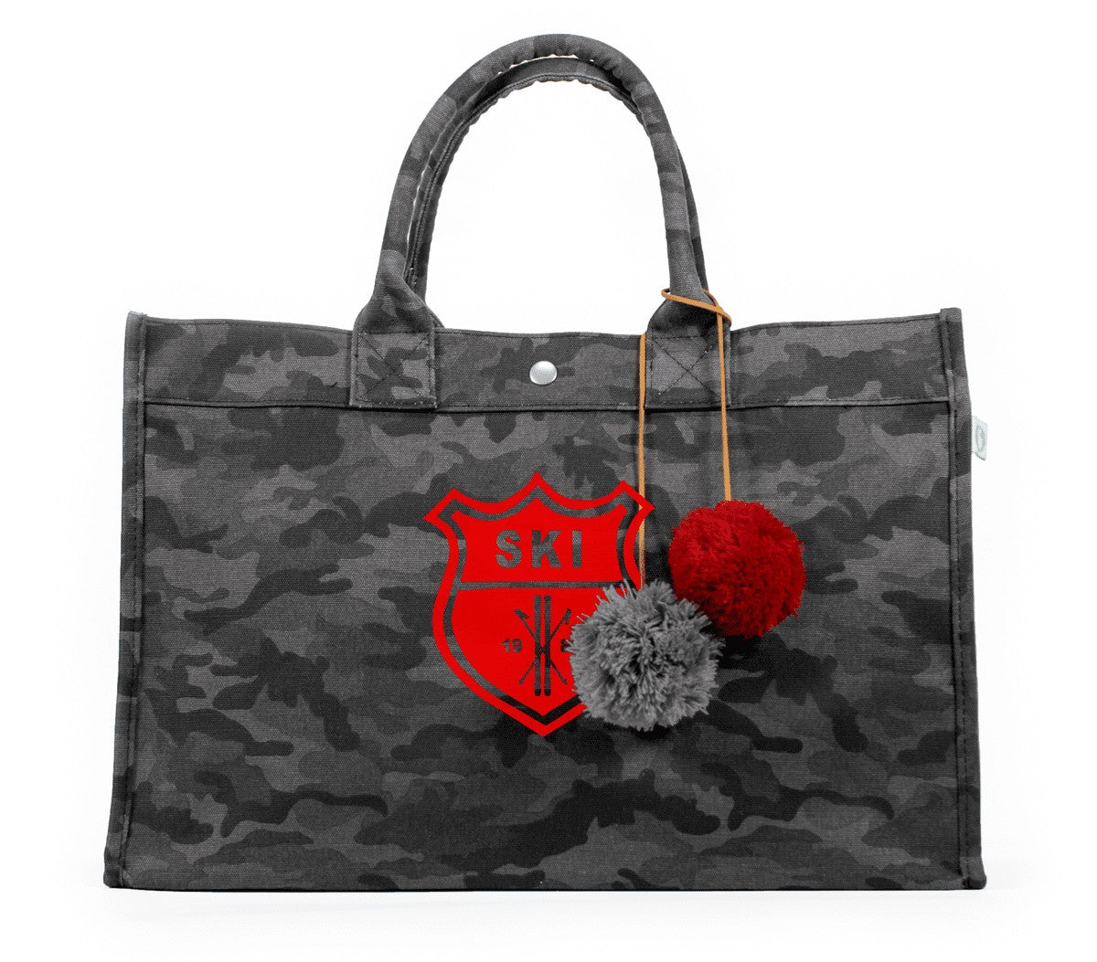 black camouflage - SKI Patch Tote