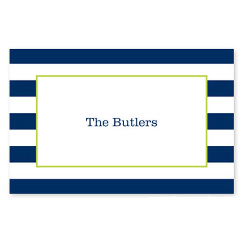 boatman geller awning stripe navy placemat