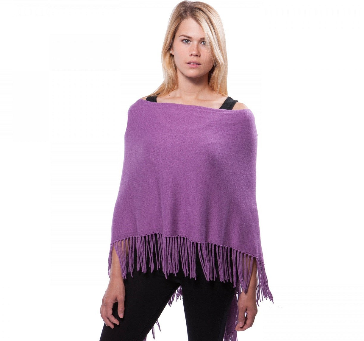 fringe topper cotton / cashmere