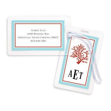boatman geller coral bag tags