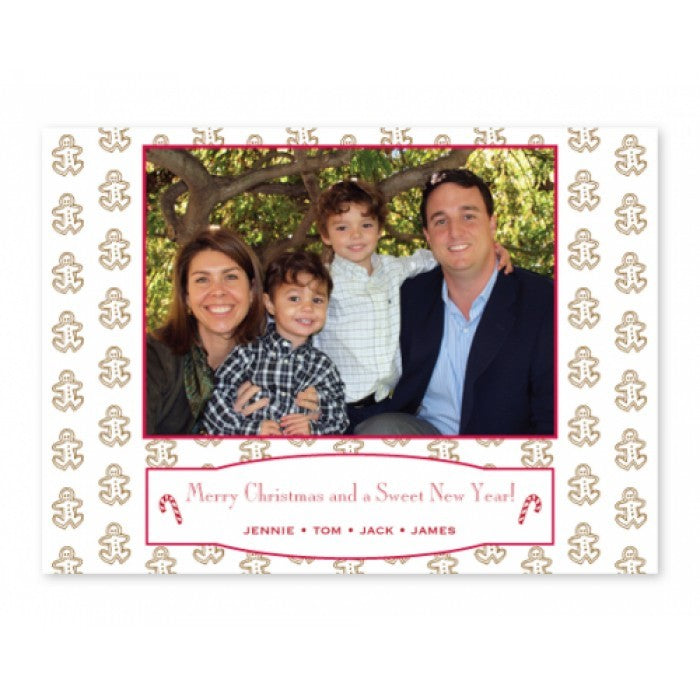chocolate gingerbread holiday cards