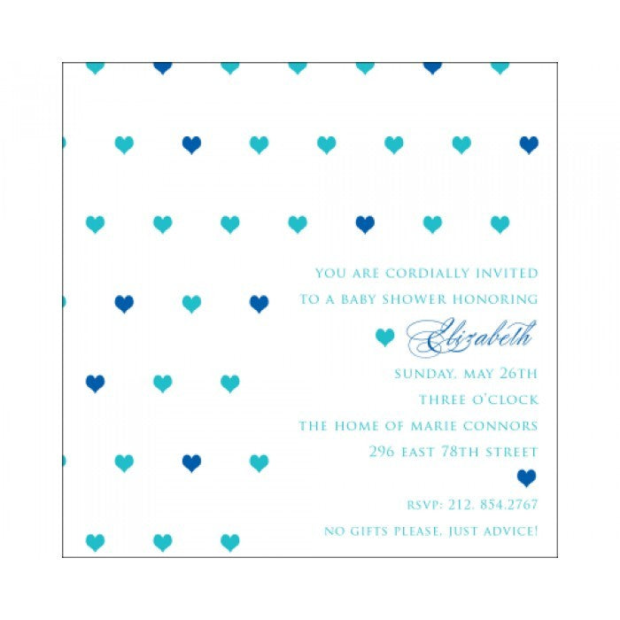 mini hearts baby showers