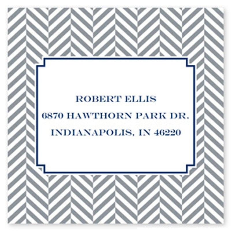 boatman geller herringbone gray square sticker