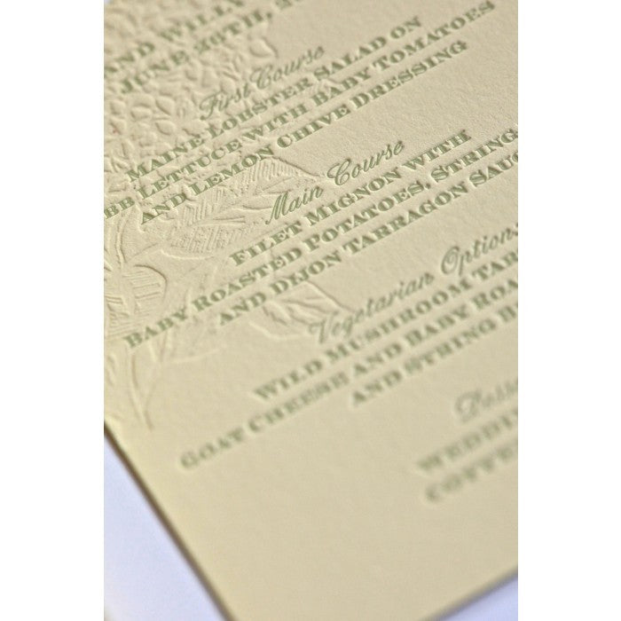 mia & winn menu cards