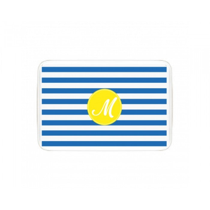 stripes children's melamine platter