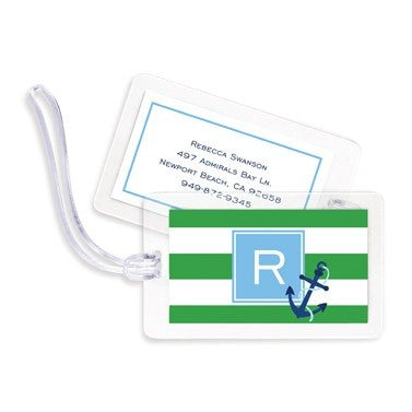 boatman geller stripe anchor bag tags