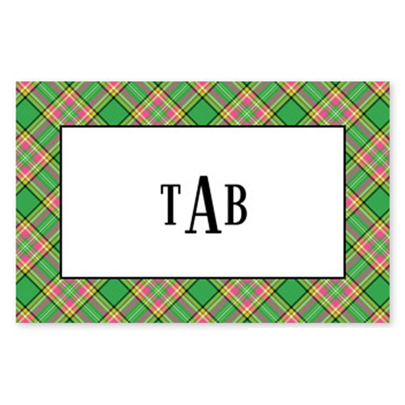 boatman geller preppy plaid placemat