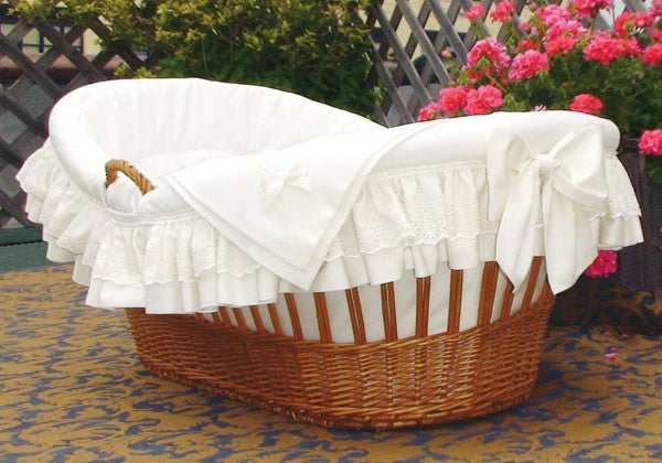 deluxe willow moses basket Please contact us for pricing