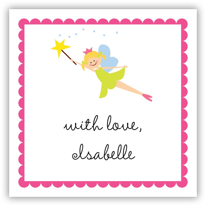 boatman geller fairy square sticker